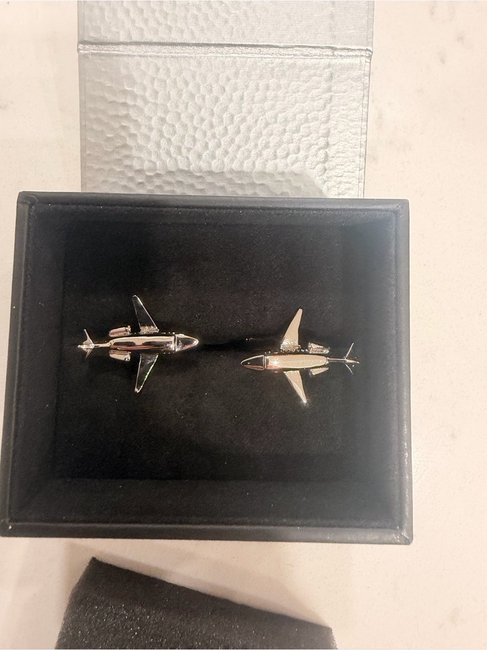 Ravi Ratan Silver Airplane Cufflinks